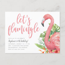 Tropisches Foliage Flamingo Let's Flamingle Geburt