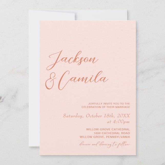 Tropisches Foto Einladung (Vorderseite)