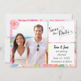 Tropisches Foto Save the Date