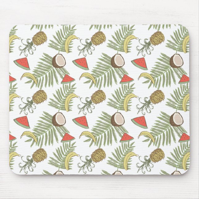 Tropisches Fruchtmuster Mousepad (Vorne)