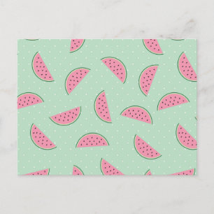 Tropisches Fruchtpaint Spritzer Muster Postkarte