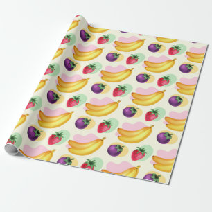 Tropisches Fruchtumhüllungspapier Geschenkpapier