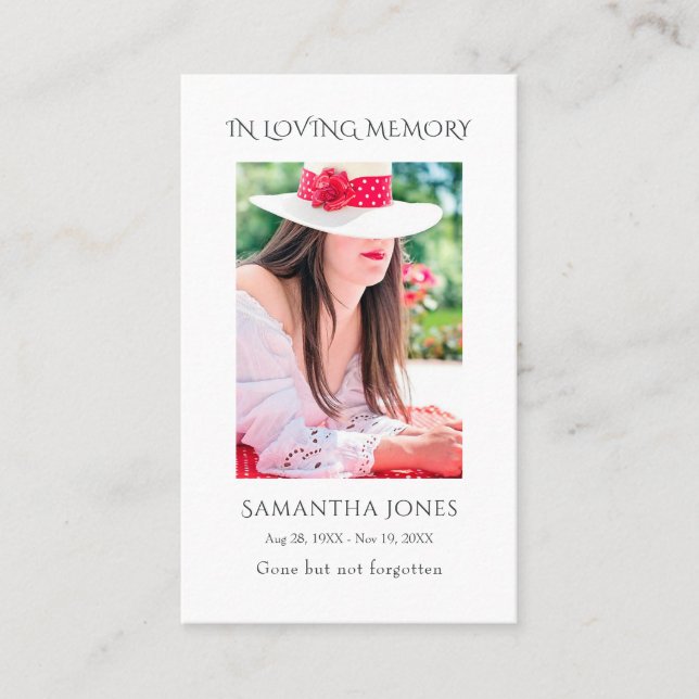 Tropisches Gebet am Strand Visitenkarte (Vorderseite)