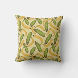 Tropisches Gelbbanane-Leaf-Muster Kissen