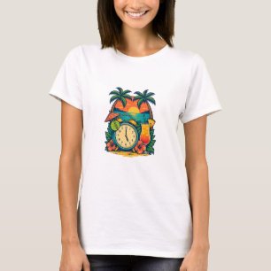 Tropisches Getränk Palm Art T-Shirt