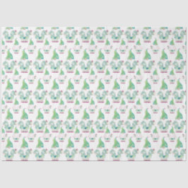 Tropisches Gnome Niedliches Muster Wasserfarbe Seidenpapier