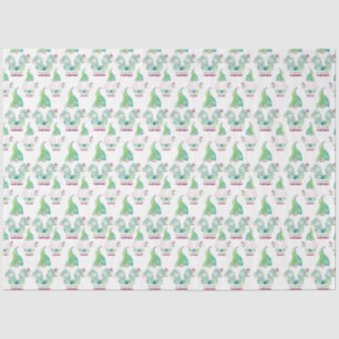 Tropisches Gnome Niedliches Muster Wasserfarbe Seidenpapier
