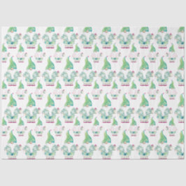 Tropisches Gnome Niedliches Muster Wasserfarbe Seidenpapier