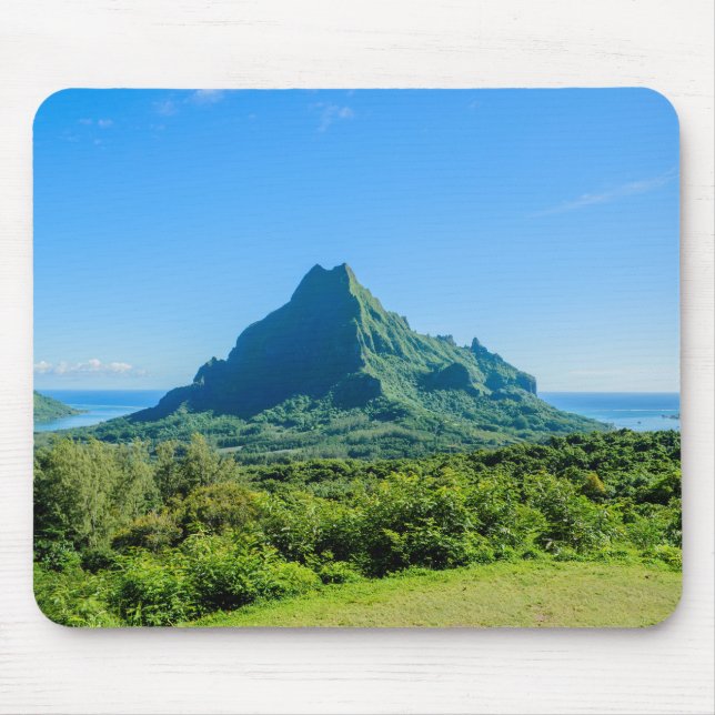 Tropisches grünes Moorea mousepad (Vorne)