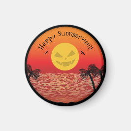 Tropisches Halloween Magnet