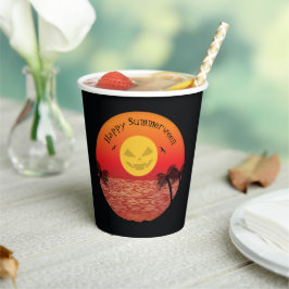 Tropisches Halloween Pappbecher