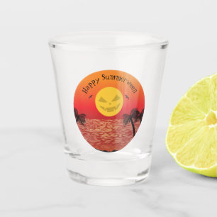 Tropisches Halloween Schnapsglas