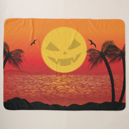 Tropisches Halloween Sherpadecke