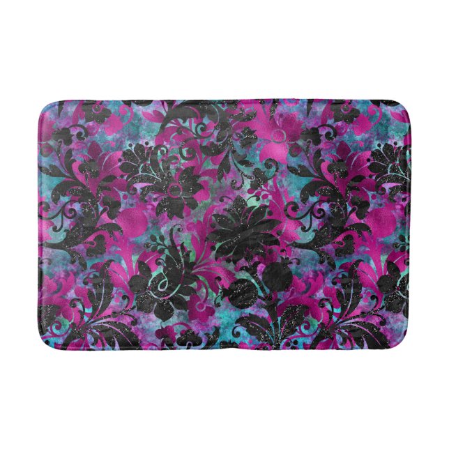 TROPISCHES HAWAIIAN BRIGHT BAD MAT BADEMATTE (Vorderseite)