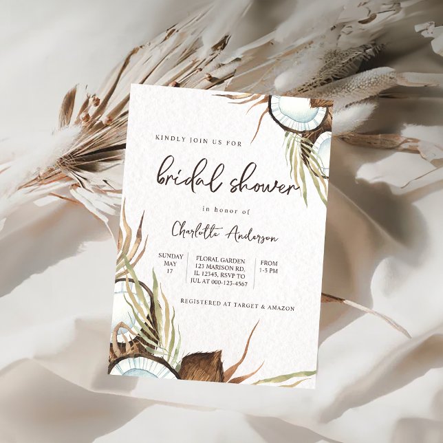 Tropisches hawaiianisches Brautparty Einladung (Von Creator hochgeladen)