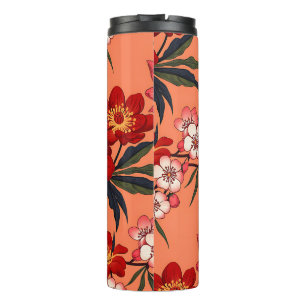 tropisches hawaiianisches Muster Thermosbecher