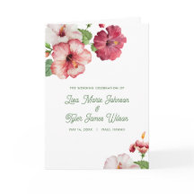 Tropisches Hochzeitsprogramm