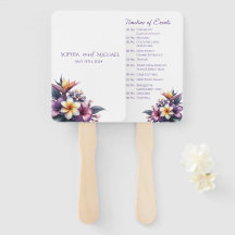 Tropisches Hochzeitsprogramm