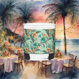 Tropisches Iridescence Rocks Glas