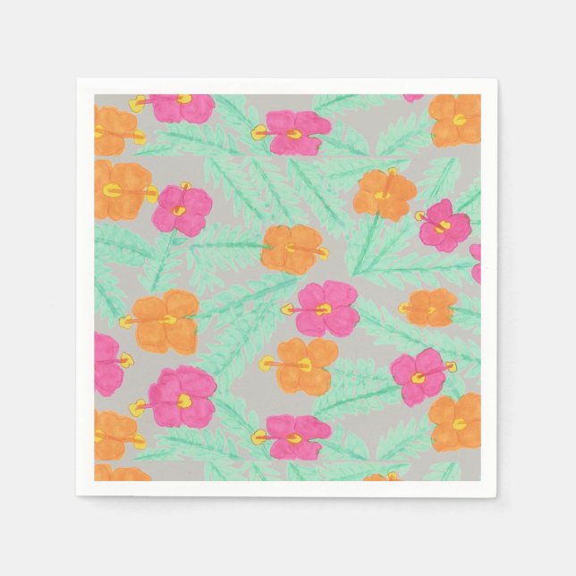 Tropisches Jungle Paper Napkins Serviette (Vorderseite)