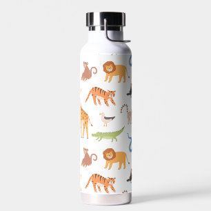 Tropisches Jungle Safari Muster Trinkflasche