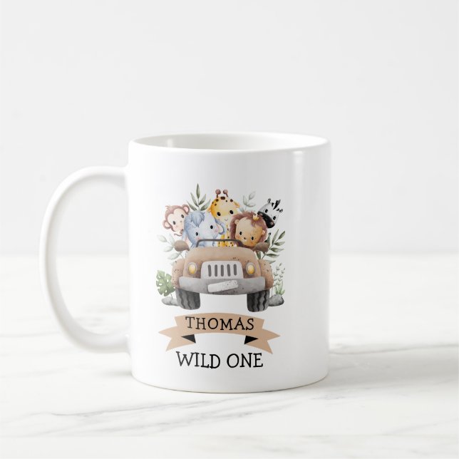 Tropisches Jungle Safari Party Kaffeetasse (Links)