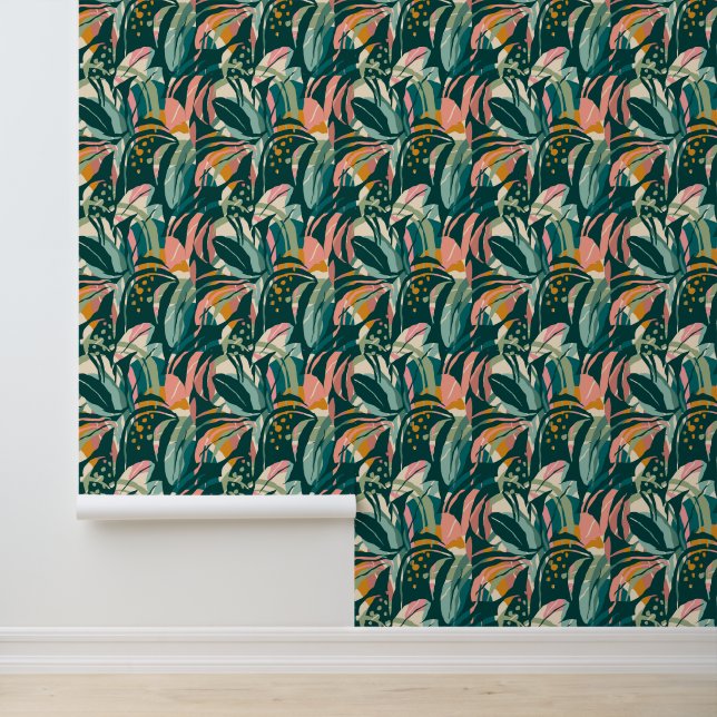 Tropisches Jungle-Wallpaper Tapete (Anwendung)