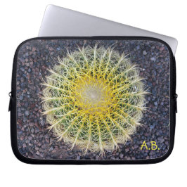 Tropisches Kaktus-Kies-Grün-Gelb irgendwelche Laptopschutzhülle