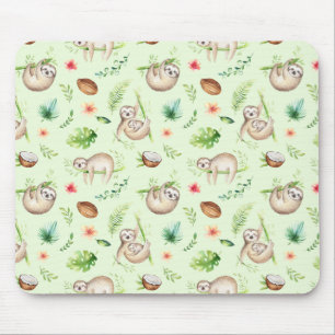 Tropisches Kokosnuss-Trägheits-Muster Mousepad