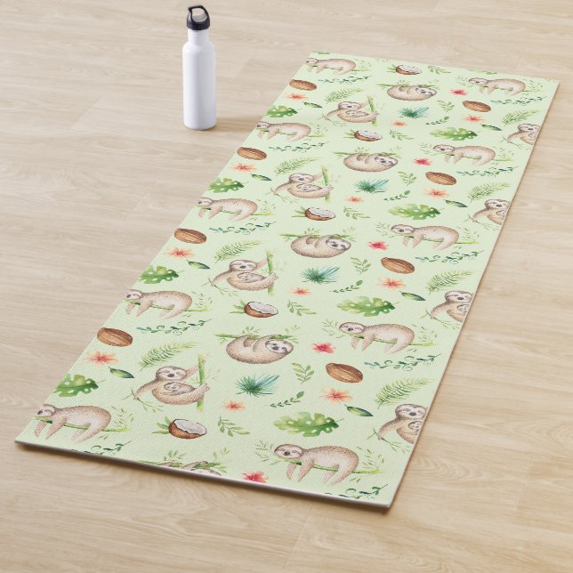 Tropisches Kokosnuss-Trägheits-Muster Yogamatte (Beispiel)