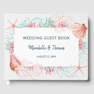 Tropisches Korallenriff   Seashells Wedding Gästebuch