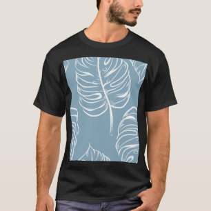 Tropisches Leaf Abstrakt: Nahtlose Vegetation. T-Shirt