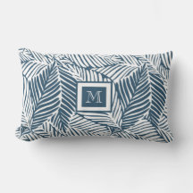 Tropisches Leaf Muster Blau
