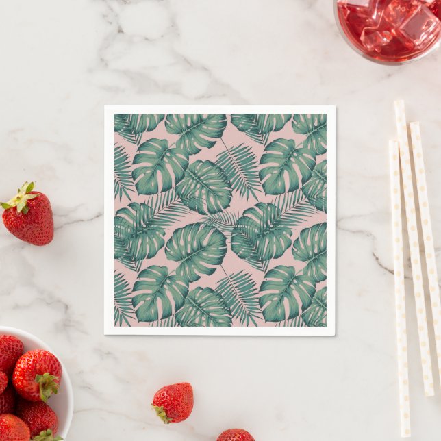 Tropisches Leaf-Muster Serviette (Beispiel)
