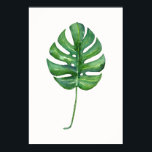Tropisches Leaf-Poster (Monstera) Poster<br><div class="desc">Tropisches Leaf (Monstera) Aquarellblaster.</div>