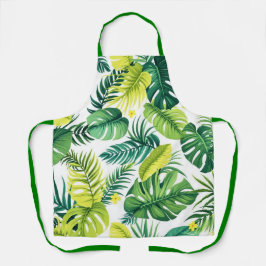 Tropisches Leaf-Story - Monstera & Banana Leaf Küc Schürze