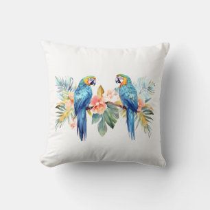 Tropisches Macaw-Parrot-Kissen Kissen