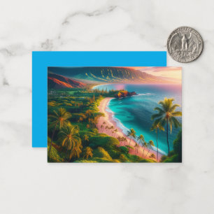 Tropisches Maui-Inselparadies Mitteilungskarte