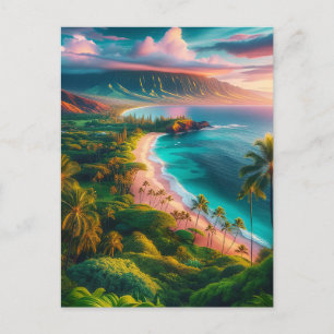 Tropisches Maui-Inselparadies Postkarte