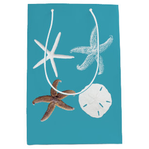 Tropisches Meer Blauer Sand Dollars Starfish Gesch Mittlere Geschenktüte