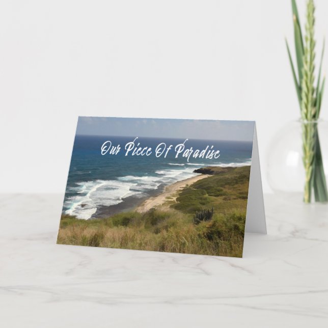 Tropisches Meer Strand Sand Surf Natur Karte (Vorderseite)