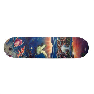 Tropisches Meeresschildkröte-Skateboard Skateboard
