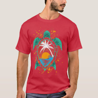 Tropisches Meeresschildkröten-Meer-Schildkröte T-Shirt