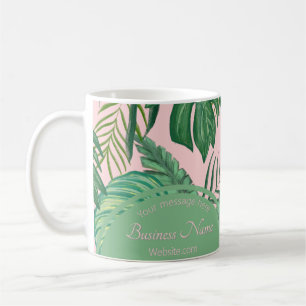 Tropisches Monstera-Dschungelpalmenmuster Kaffeetasse