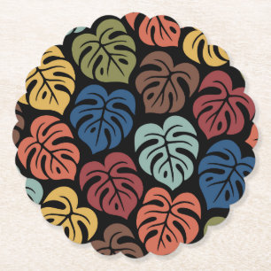 Tropisches Monstera-Muster Untersetzer