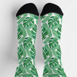 Tropisches Monsterer-Muster Socken