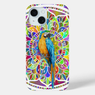 Tropisches Mosaik – Blau- und Goldara-Mandala Case-Mate iPhone Hülle