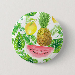tropisches Muster Button