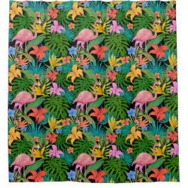 Tropisches Muster Duschvorhang