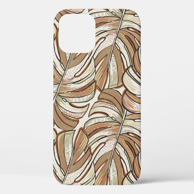Tropisches Muster. Grafikdesign mit phantastischen Case-Mate iPhone Hülle (Rückseite)